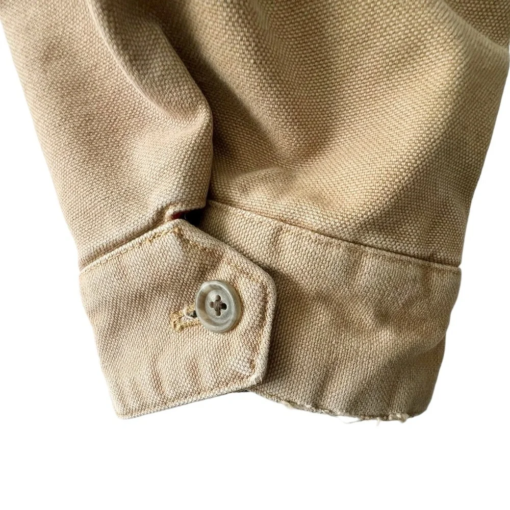 Polo Ralph Lauren Flannel Lined Insulated Canvas Harrington Jacket | LARGE - Picture 8 of 13